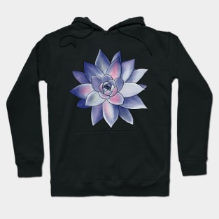 Colorful Succulent - Pink and Purple Transparent Hoodie